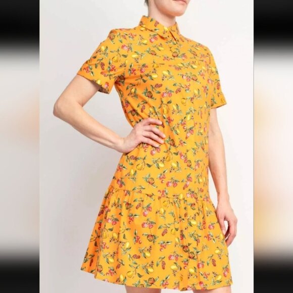 Donna Morgan Collared High Neck Button Down Folded Short Sleeve Plus Size 18 - Picture 6 of 7